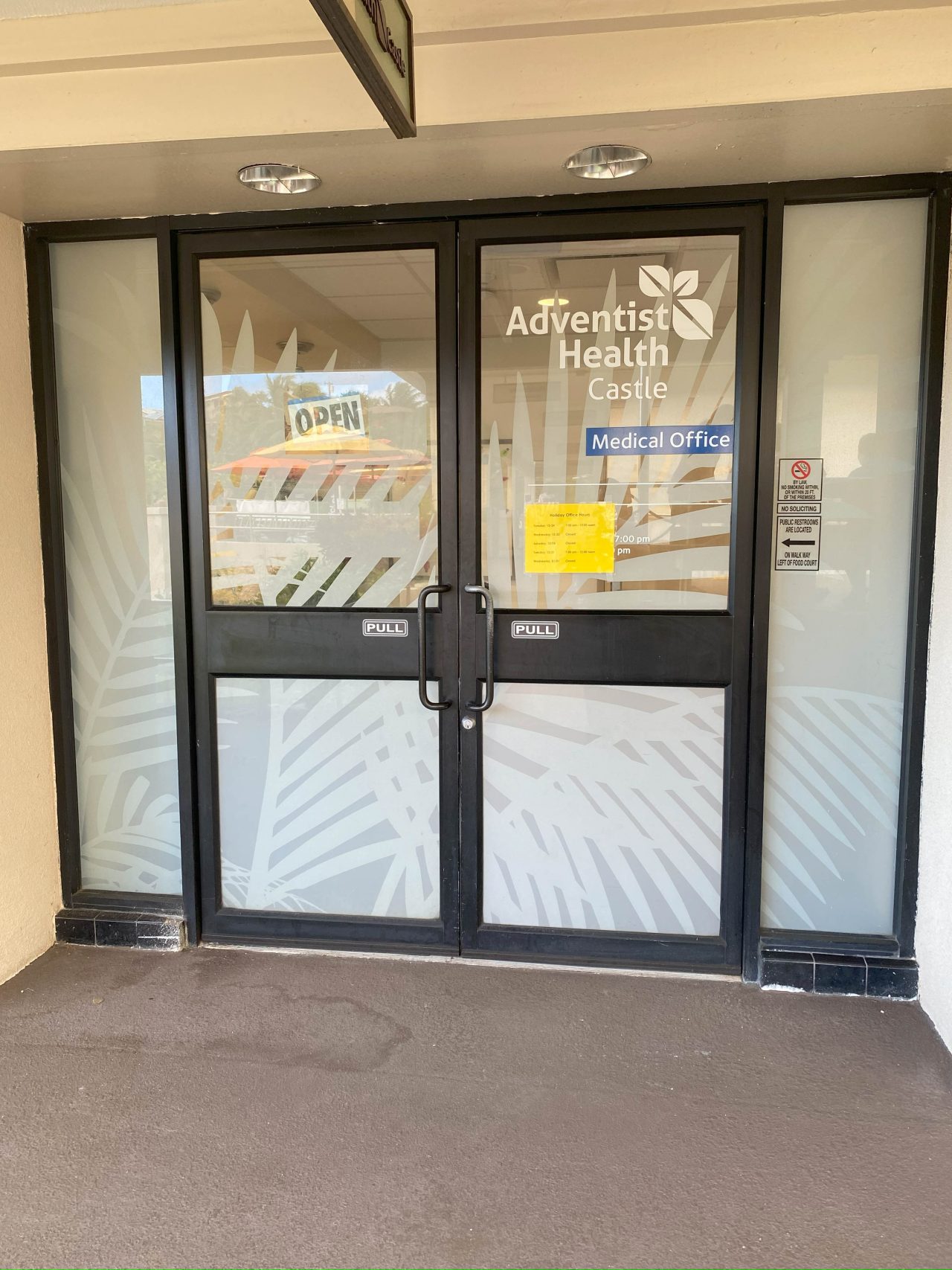 3 Adventist Health Partial Privacy with signage Commercial