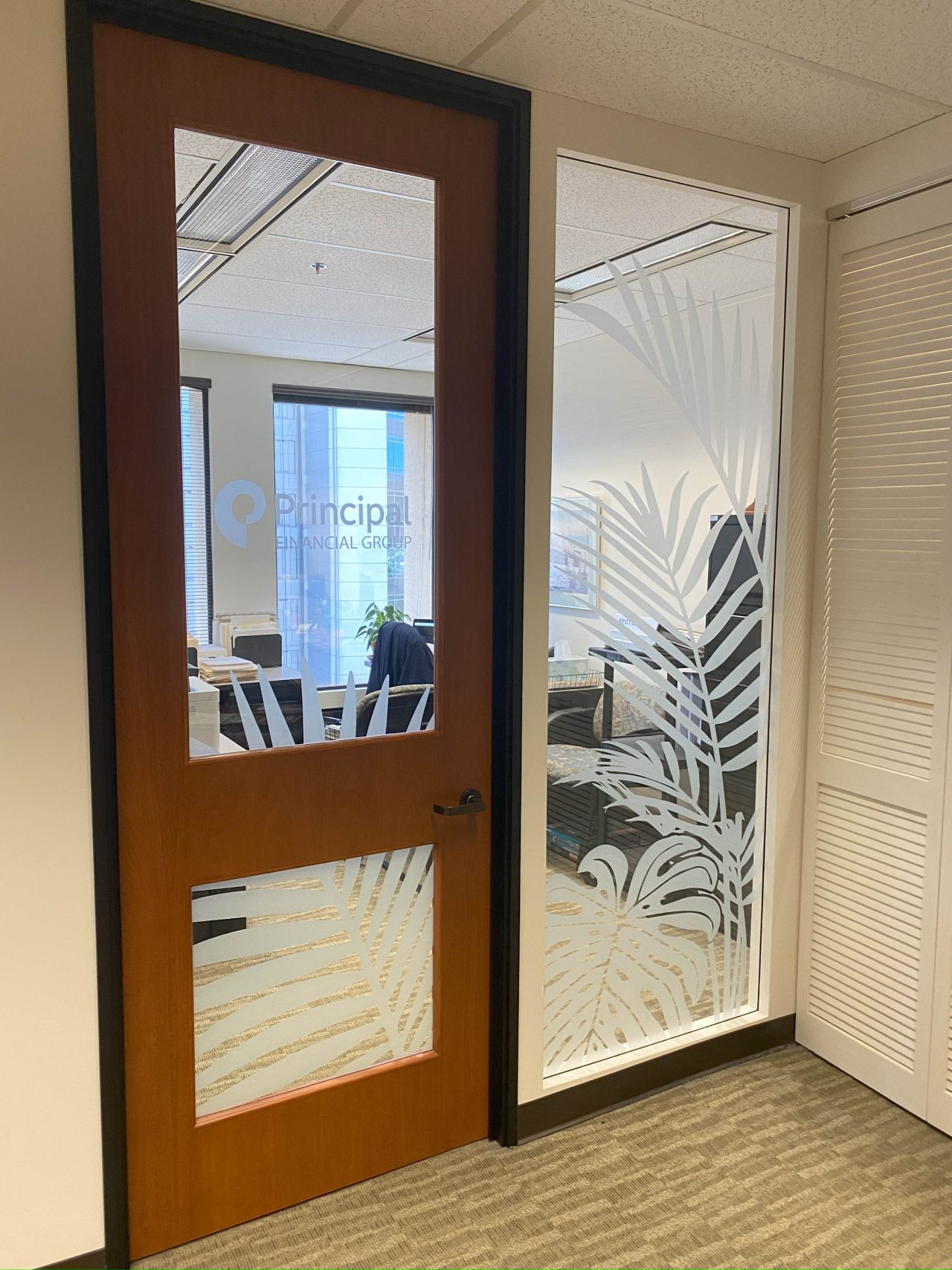 39 Office Door and sidelight