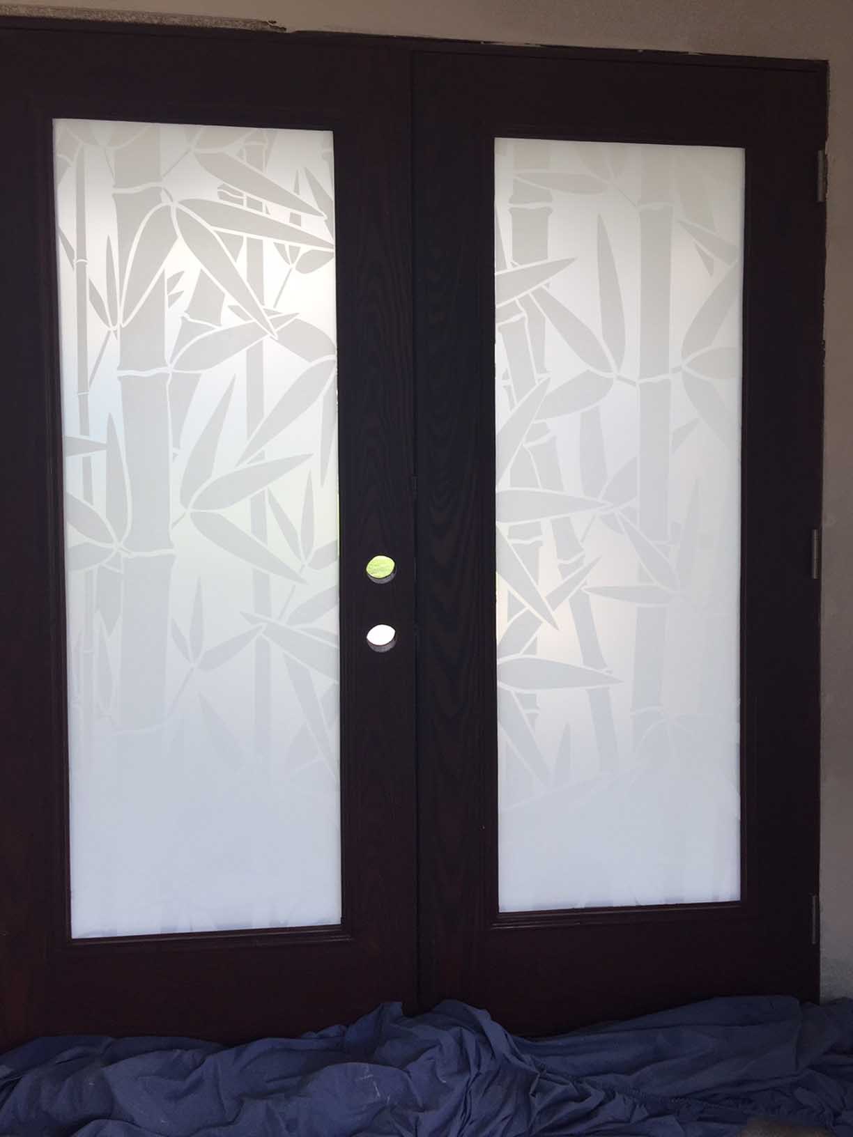 7 Full Privacy Bamboo Doors